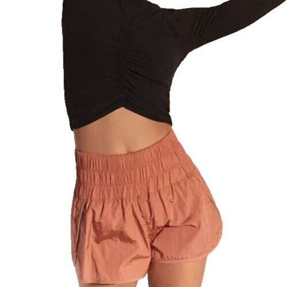 Free People Movement OB1128291 Women's Sz S Brushed Apricot The Way Home Shorts - Picture 13 of 13